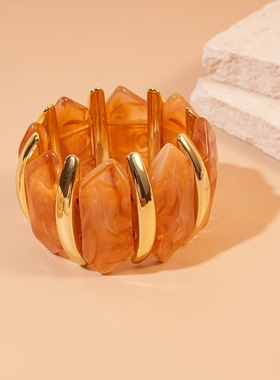 欧美晕染亚克力手镯轻奢高级感手环女精致时尚手饰设计感小众