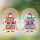 super&jane马年创意门神静电贴窗花新年春节过年乔迁装 饰玻璃贴
