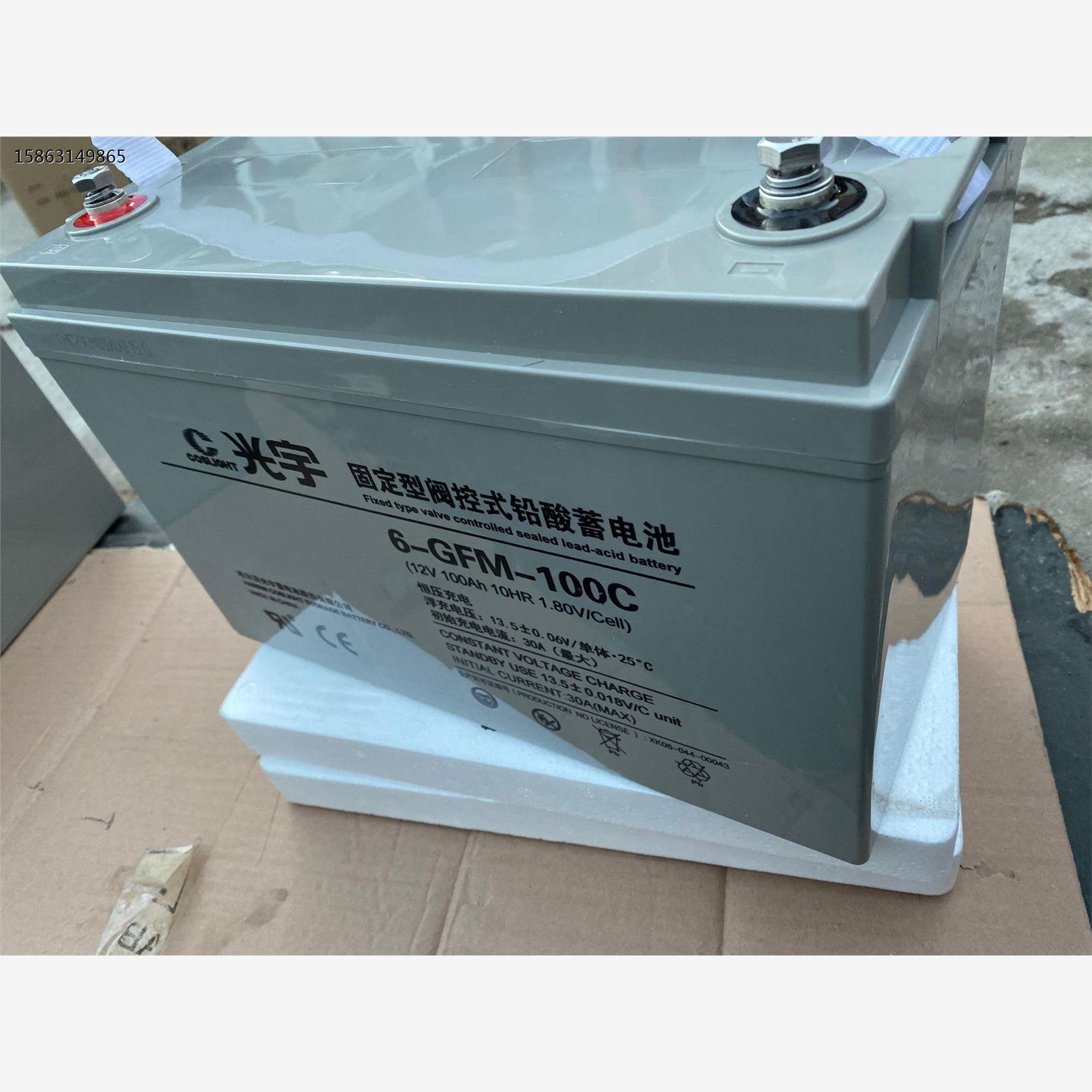 12V100AH太阳能/海洋设备 6GFM-100C 免维护 UPS电源