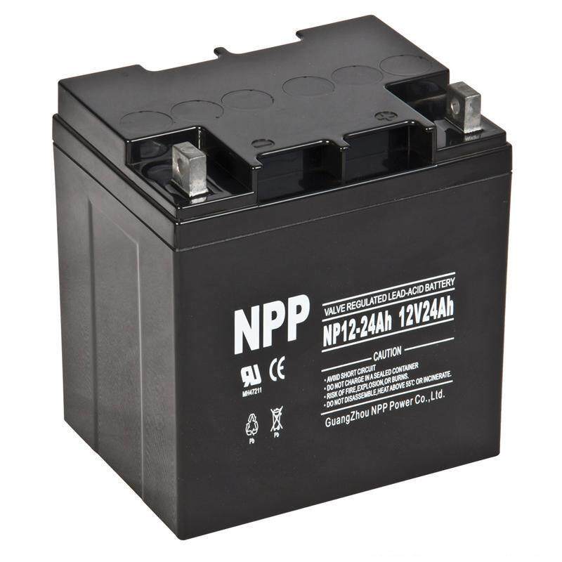 NPP蓄电池NP12-24 12V24AH 童车配件 应急照明免
