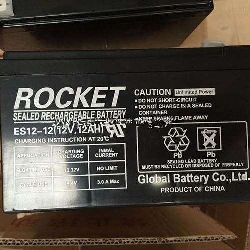 蓄电池ES12-12 蓄电池12V12AH 铅酸免维护蓄电池 韩国火