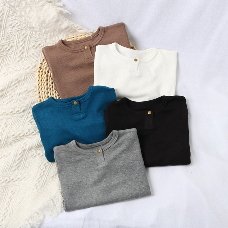 莫代尔ins风高品质柔软长袖t恤