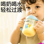 小雅象吸管奶瓶6个月1岁2岁以上大宝宝儿童吸管杯喝奶防胀气ppsu