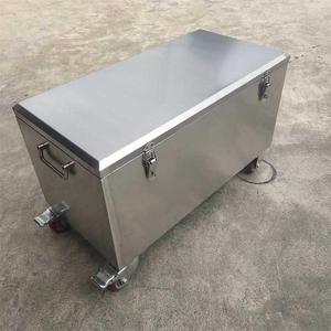 不锈钢工具箱304加厚型带轮子大号手提式五金工具盒收纳箱维修