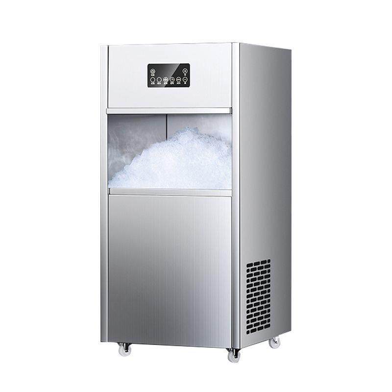 雪花制冰机商用碎冰一体机全自动海鲜刺身火锅店用颗粒碎冰机大型