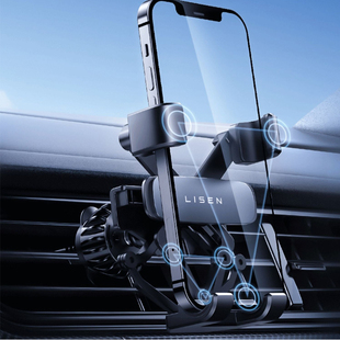 Lisen李森车载手机支架汽车导航防抖重力支撑架出风口仪表台通用