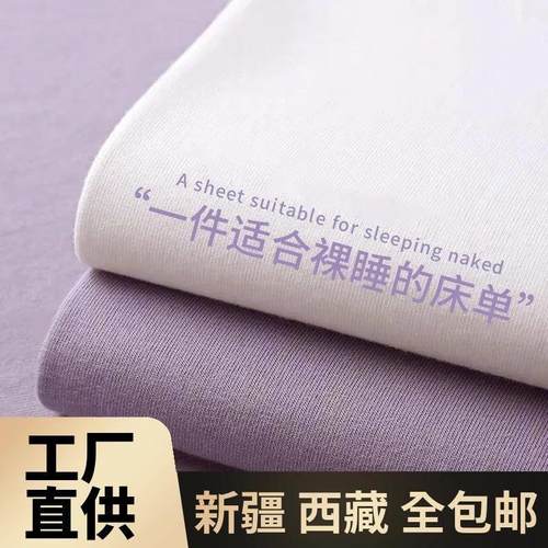 新疆西藏包邮直销ins风床单单件不起球四季磨毛加厚单人床单双