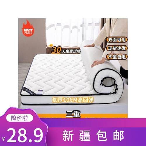 新疆包邮四季款床垫家用加厚软垫学生宿舍单双人榻榻米海绵垫褥子