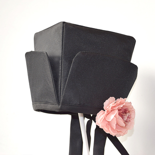 新疆西藏包邮宋制东坡巾汉服帽子男四方平定帽儿童古装帽子明制帽