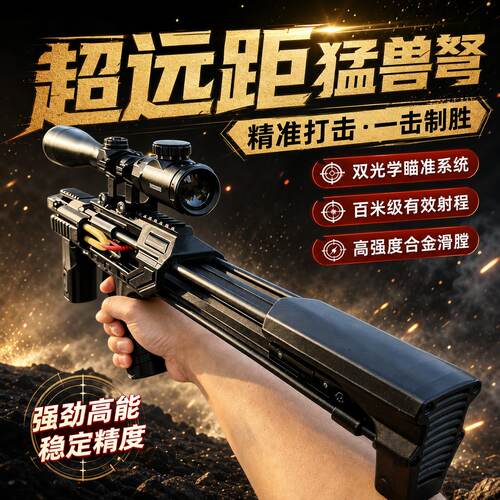 新款雷神户外弹弓3D打印连发复合弓精准远程激光弹弓黑科技高精度