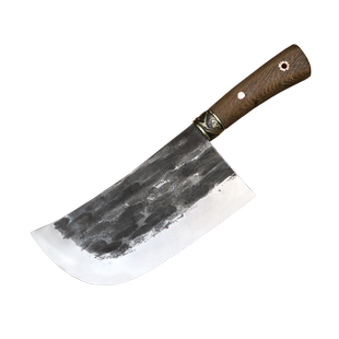 龙泉螭龙手工锻打菜刀斩切两用刀烧腊卤味店砍鸡鸭鹅排骨专用刀具