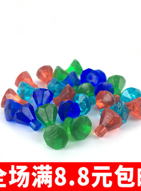 MOC小颗粒积木人仔配件 场景 30153 钻石 宝石 矿石能量建筑装饰