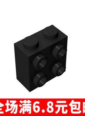 积木MOC 22885小颗粒拼插积木散件兼容乐高零配件 单侧带四凸点砖