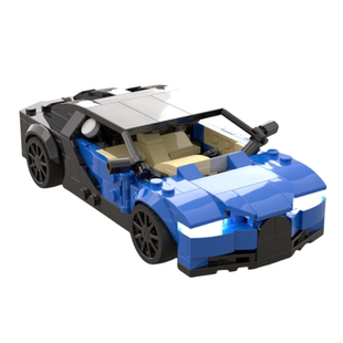 Chiron 国产小颗粒MOC积木布加迪跑车模型摆件Bugatti