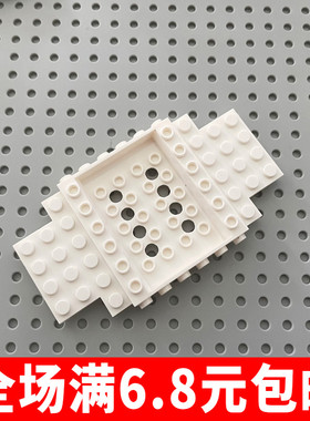 兼容国产积木零配件 65634（6287679）黑色 6x12x1 汽车底盘 底板