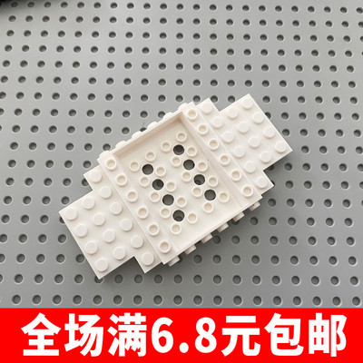 兼容国产积木零配件 65634（6287679）黑色 6x12x1 汽车底盘 底板