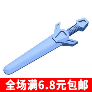 兼容积木48495中国积木零件 双手剑 巨剑 大剑 人仔武器装备MOC