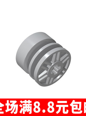 国产积木汽车配件 兼容国产 55982 (4517737) 18x14mm 轮毂 补件