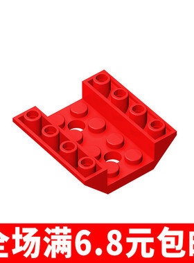 兼容通用积木 72454 小颗粒积木国产零配件 4x4 带孔反向斜坡面砖