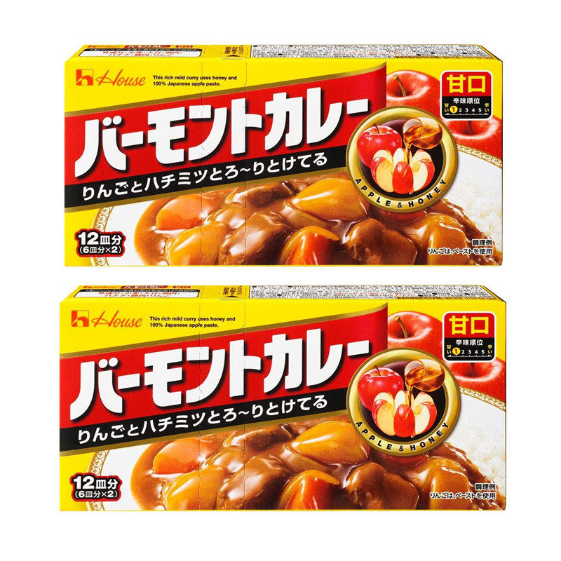 日本好侍咖喱块原装进口日本咖喱 蜂蜜苹果咖喱230g佛蒙特图片