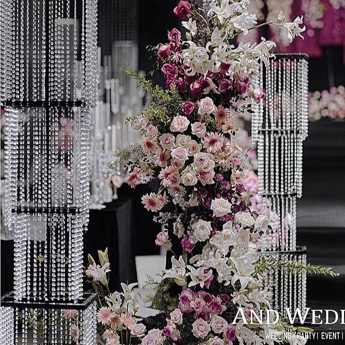 新款婚庆水晶昭华路引铁艺韩式宴会厅装饰婚礼道具摆件背景墙布置,节庆用品/礼品,路引,淘宝优惠券,粉丝福利购,淘宝优惠卷