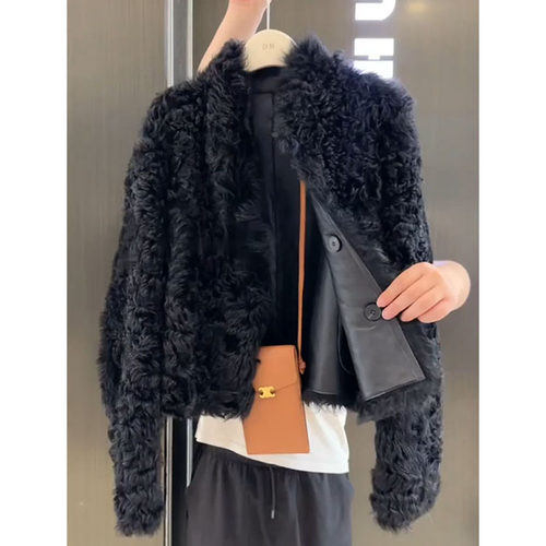 超好看加厚双面可穿羊羔绒外套