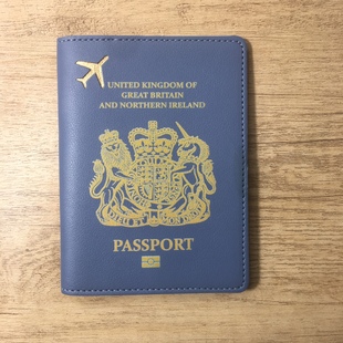英国护照夹签证证书包卡夹保护套男女通用出国留学旅游收纳票包