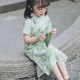全开襟真丝包边儿童旗袍女春夏夏季 女童夏女宝中国风 民国风民国装