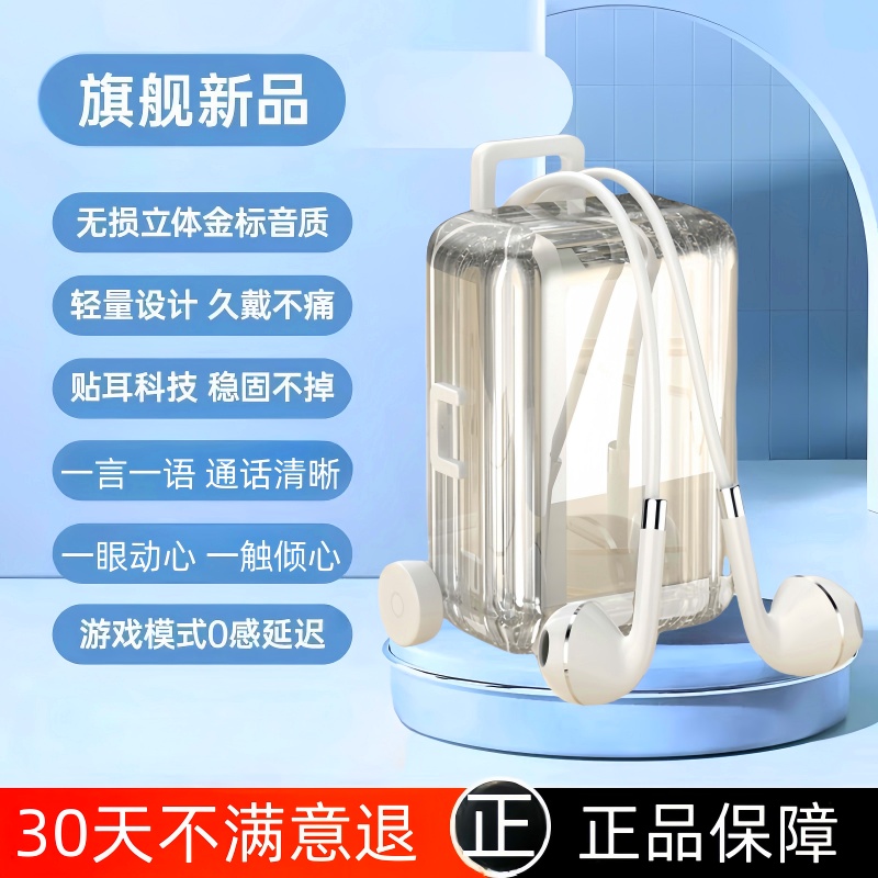 耳机有线入耳式高音质新款typec圆孔适用于华为小米vivo通用降噪
