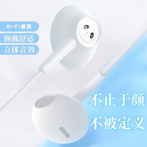 全民K歌有线耳机游戏绝地求生入耳适用于华为小米type-c扁圆口