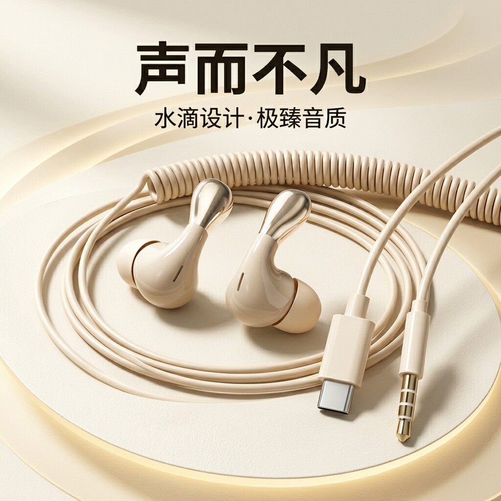 通用耳机线适用于OPPO华为vivo小米入耳式手机通话重低音k歌耳麦
