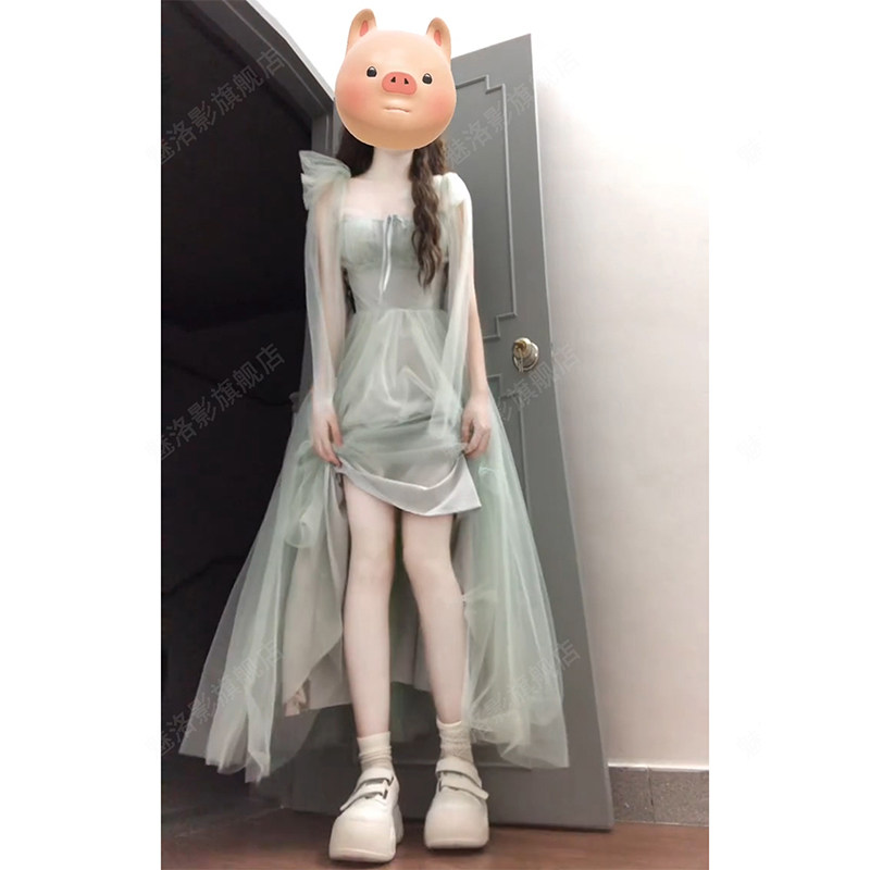 法式温柔风系带吊带洋装女小个子海边度假氛围感气质绝美长裙子