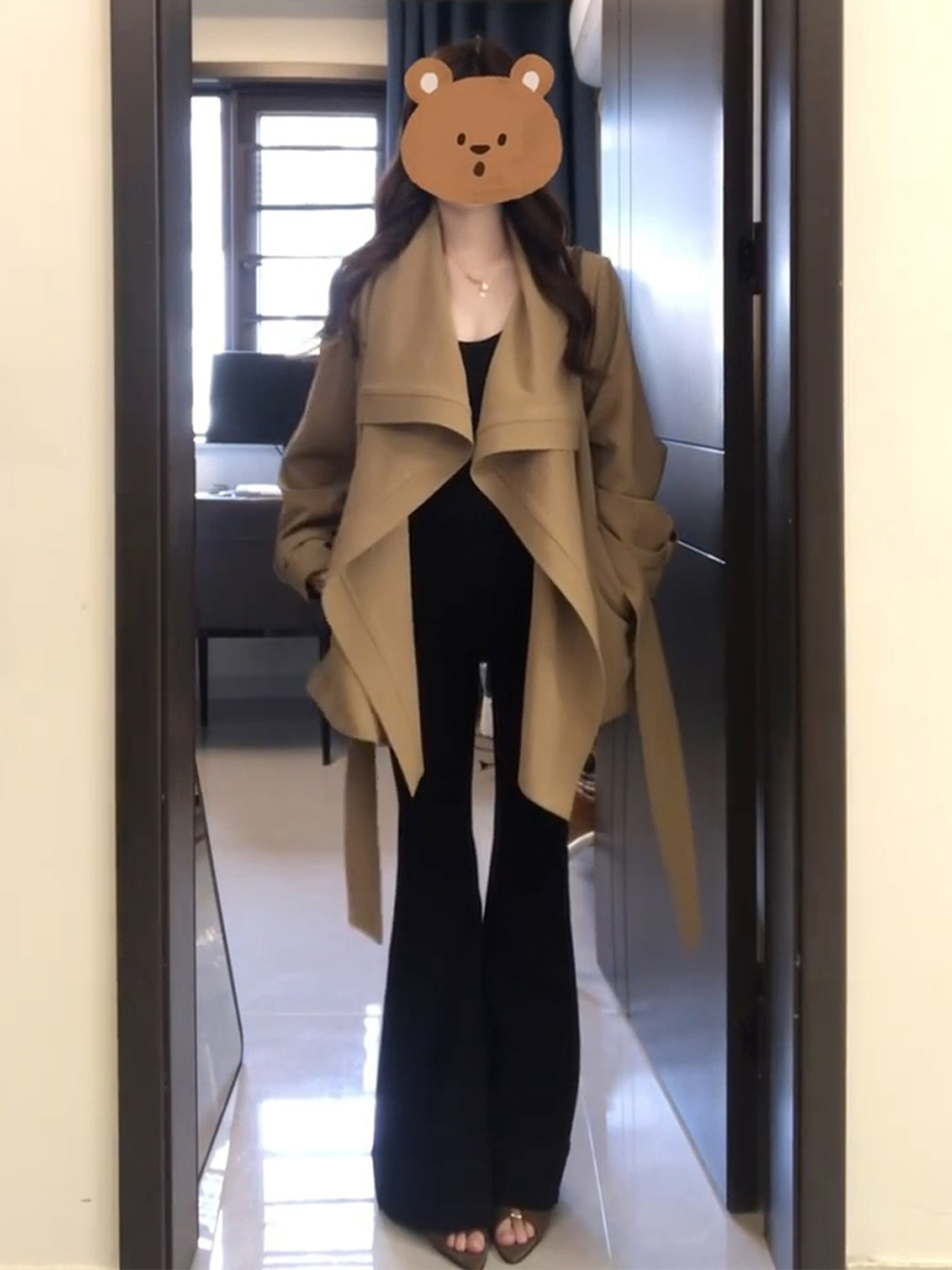 卡其色风衣外套女秋冬2025新款爆款早秋韩系氛围感穿搭小个子大衣