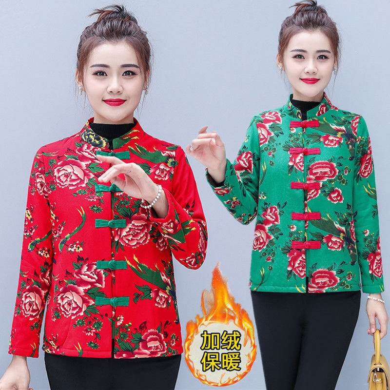 中国风东北大袄农村老式复古棉服