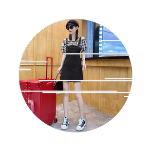 仙女大码女装夏季装胖MM减龄遮肚子显瘦200斤蕾丝勾花藏肉连衣裙