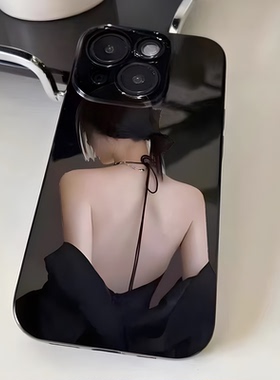 焱焱背影女孩适用苹果15Pro/16plus/14promax/13/12/11/x/xs/xr/6s/7P/8plus全包手机壳创意个性华为防摔保护