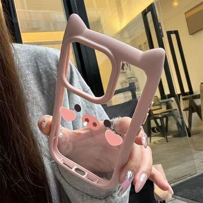 焱焱小猪表情适用苹果16promax/17/iPhone12/14/15plus手机壳15Promax手机壳16/13/14/11卡通12/78p猫耳XR/XS