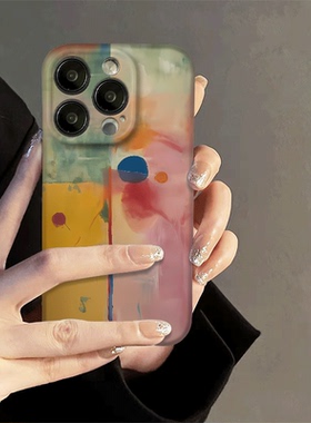 艺术生iPhone14苹果15promax全包xr手机壳全包软壳13mini小众艺术12创意11耐脏xs高级感适用mate60pro华为p60