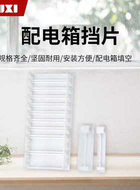 FNUXI配电箱填充件白色PZ30挡片C45空开漏电堵片半1P连体梅兰挡片