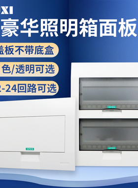 配电箱盖板家用豪华梅兰型面板强电箱PZ30空开电表箱白色电箱盖子