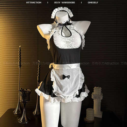 可爱女仆情趣制服蕾丝内衣qq睡裙