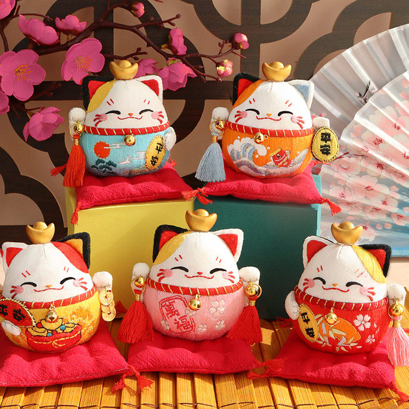 招财猫diy手工艺品客厅办公桌面自己做的创意饰品摆件送朋友礼物