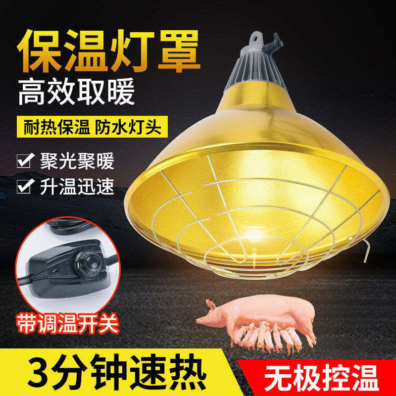 猪博士保温灯养殖场专用取暖灯泡可调节温度猪保温灯罩带卤素灯管高性价比高么？