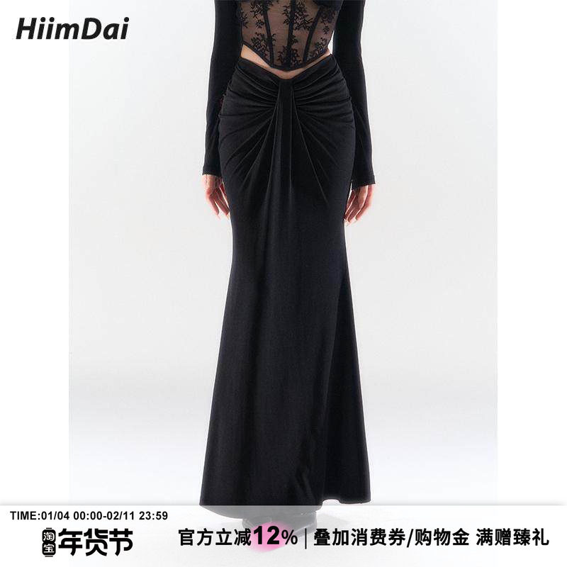 HiimDai 夜色华尔兹 V型高腰显瘦 解构扭结设计修身鱼尾半身裙,女装/女士精品,半身裙,淘宝优惠券,粉丝福利购,淘宝优惠卷