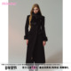 HiimDai 大衣 100%绵羊毛黑色沙漏腰双面呢长款 留洋大小姐Pro Max
