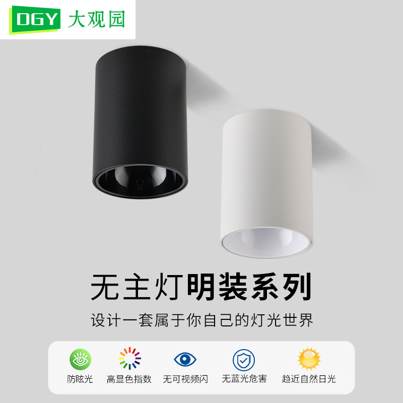 大观园极简无主灯射灯筒灯吸顶灯