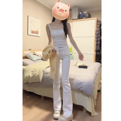 微喇加长常规弹力棉春夏牛仔裤