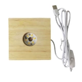 Деревянный квадратный ночник, аквариум, светодиодная подставка для лампы