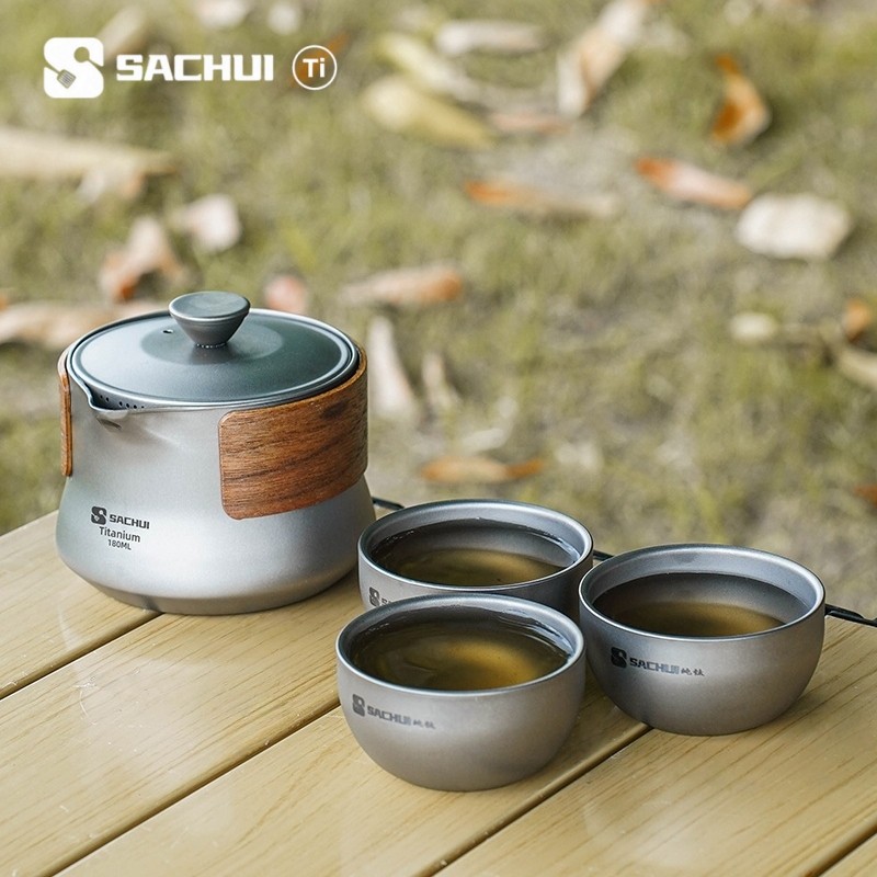 纯钛茶具旅行快客杯便携式户外钛金属泡茶器双层防烫露营登山装备,餐饮具,旅行茶具,淘宝优惠券,粉丝福利购,淘宝优惠卷