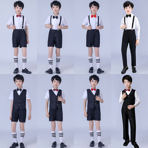 男童礼服主持表演钢琴英伦